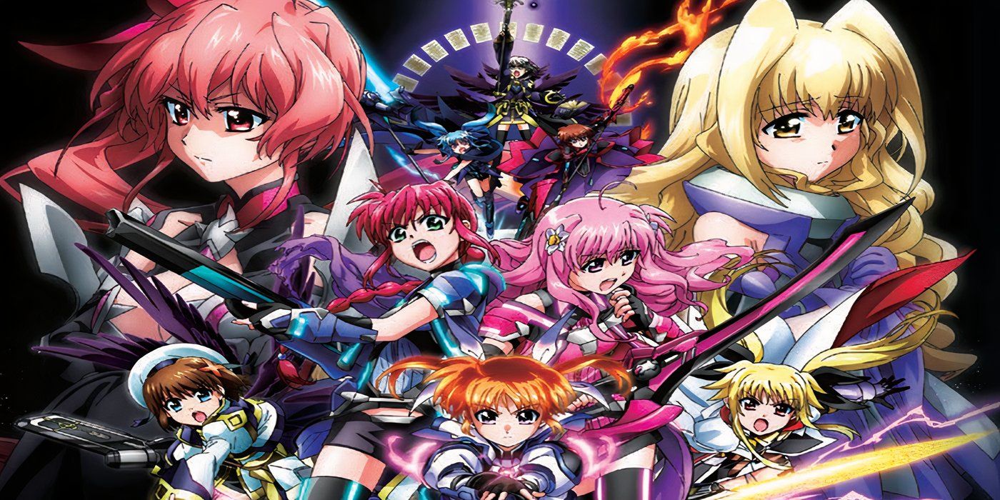 O pôster de Magical Girl Lyrical Nanoha Detonation