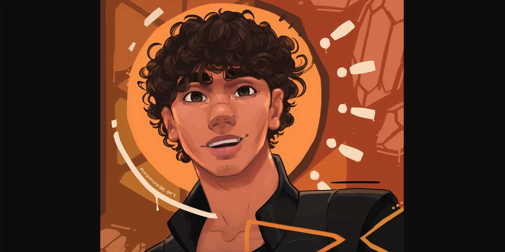 Fan art of Ridoc Gamlyn in Fourth Wing Iron Flame Onyx Storm by Miramirage Art