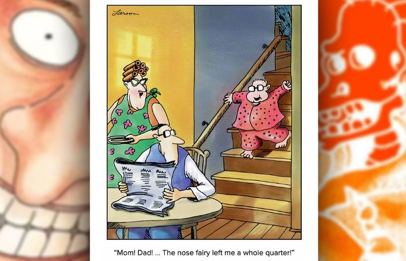 far side nose fairy comic