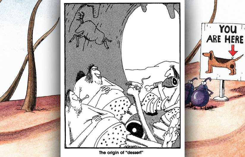 FAR SIDE ORIGIN OF DESSERT