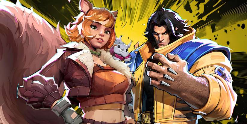 Marvel Rivals: Squirrel Girl (left) and Wolverine (right)