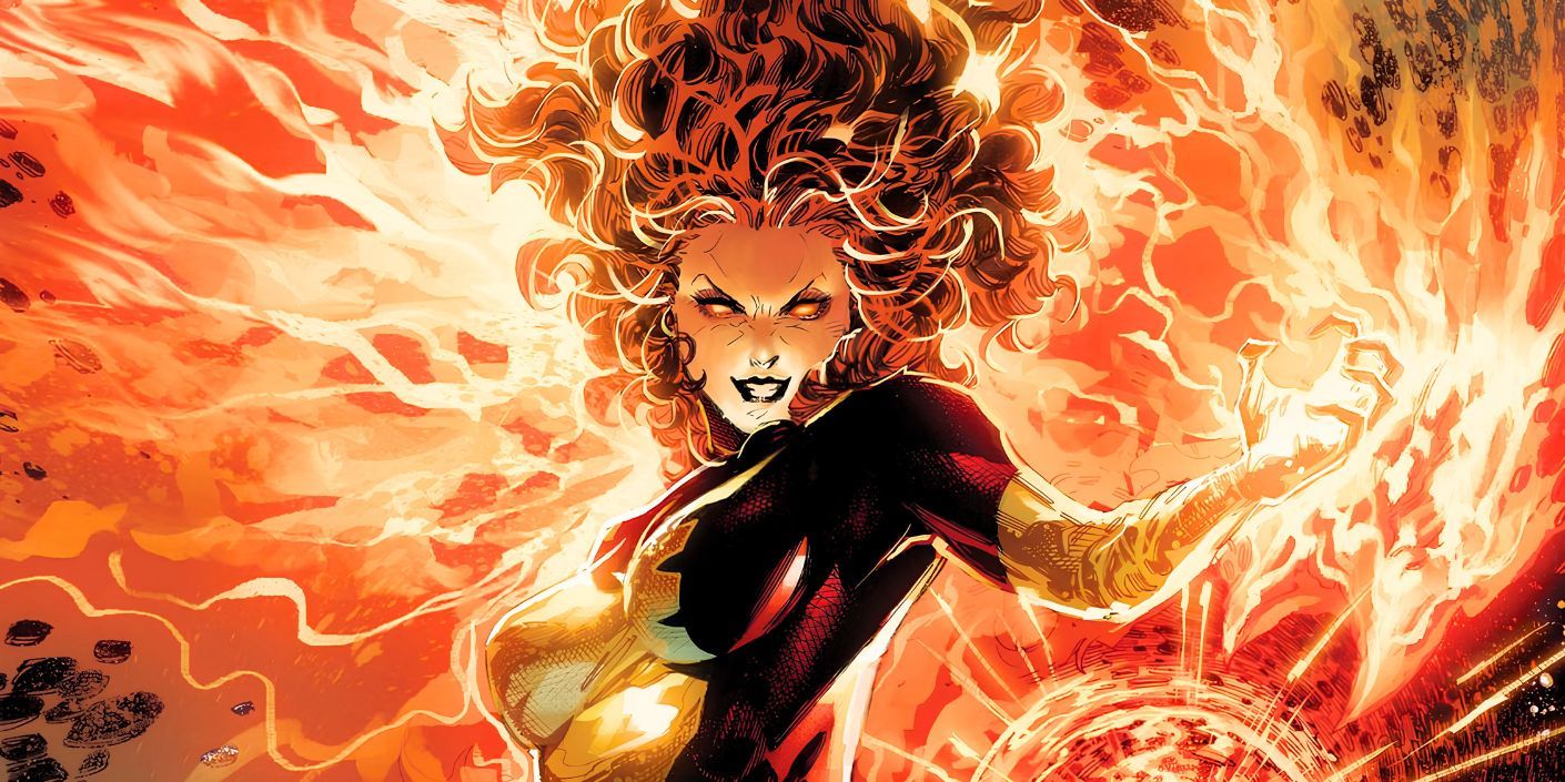  Jean Grey engulfed in flames  as the Dark Phoenix 40th anniversary cover