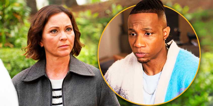 Blended image of Margaret and Zeke in Found season 2, episode 11
