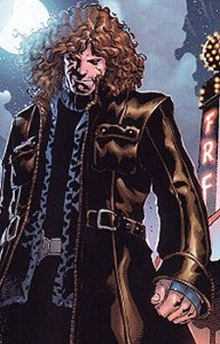 Comic book art: Gambit in his Ultimate outfit.