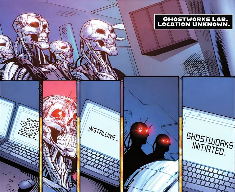 The Ghostworks "Ghost Rider" program activates.
