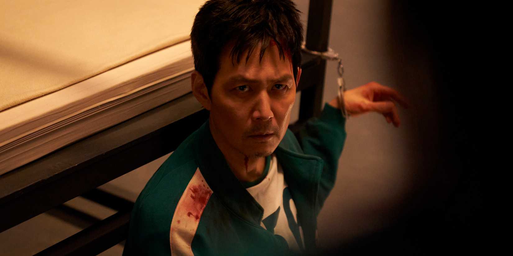 Gi-hun (Lee Jung-jae) chained up in Squid Game season 3