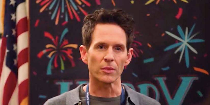 Glenn Howerton's Dennis stares in Abbott Elementary's It's Always Sunny In Philadelphia crossover Volunteers