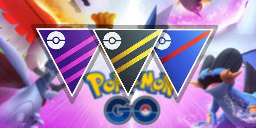 Pokémon GO Battle League ranks next to keyart featuring Swampert, Lugia, Ho-Oh, and Skarmory