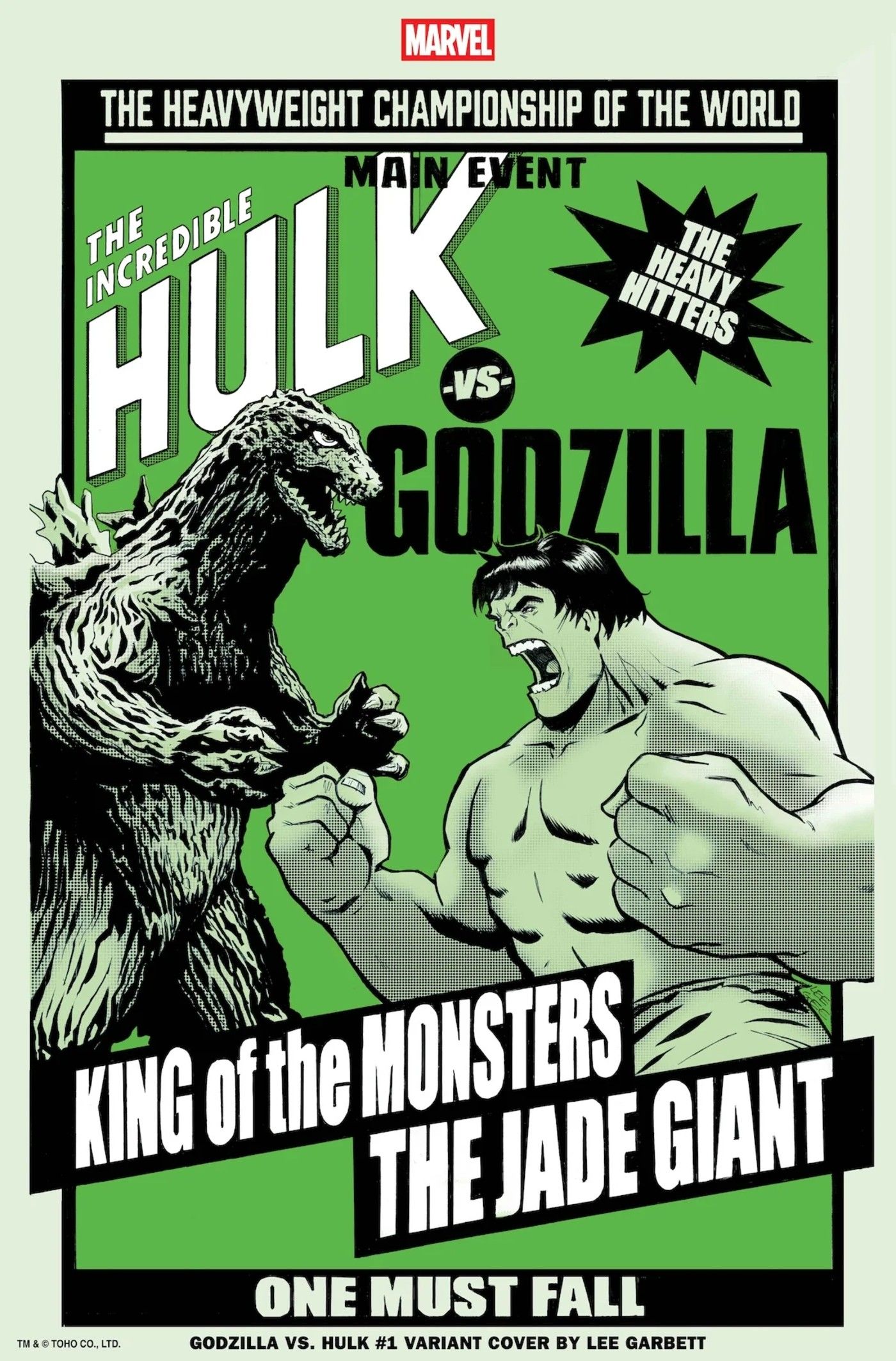 Godzilla vs Hulk Poster Variant Cover