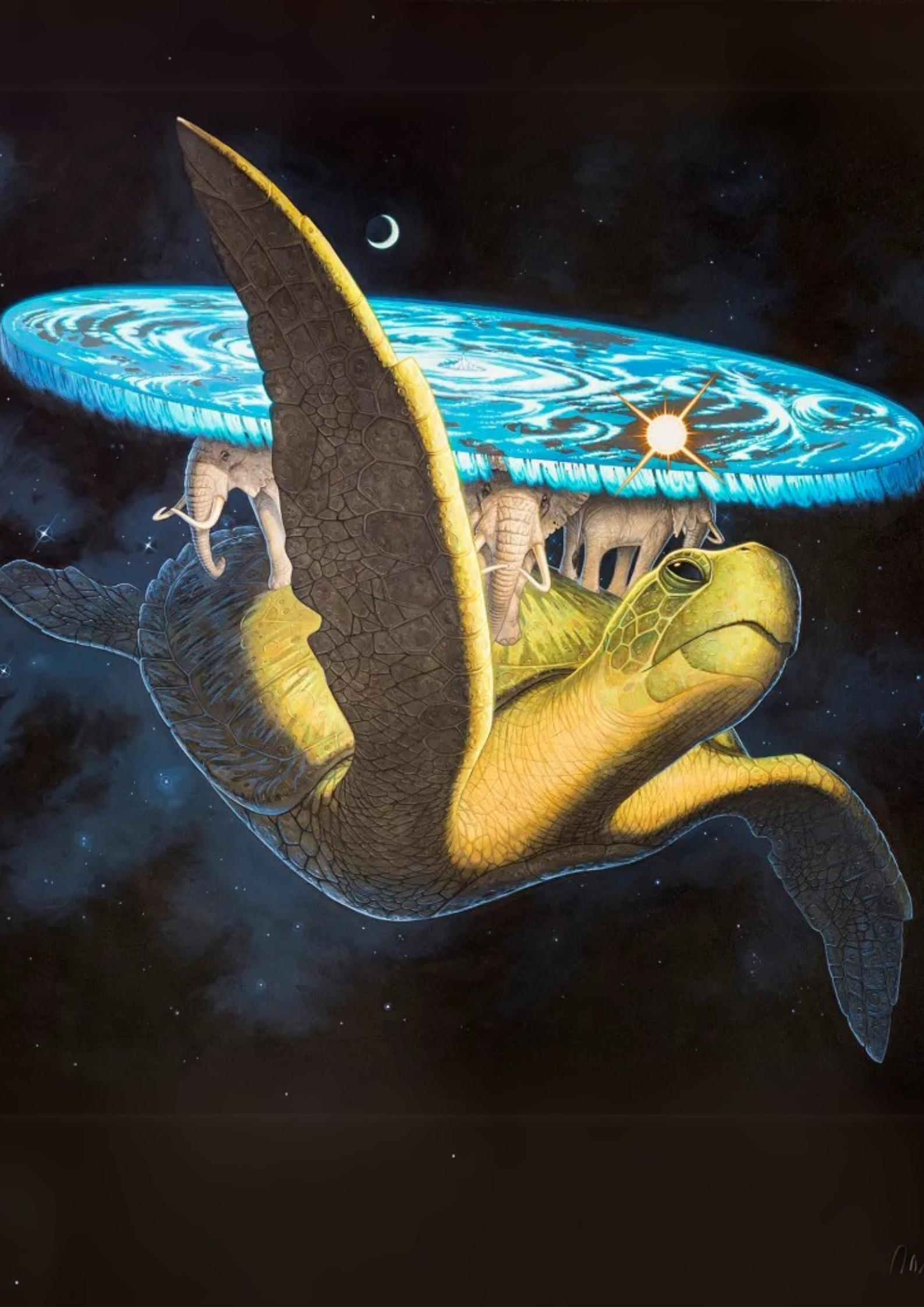 Great A’Tuin by Discworld artist Paul Kidby