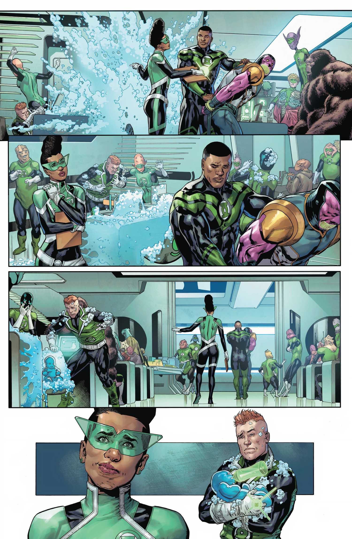 Green Lantern Corps Processing Prisoner