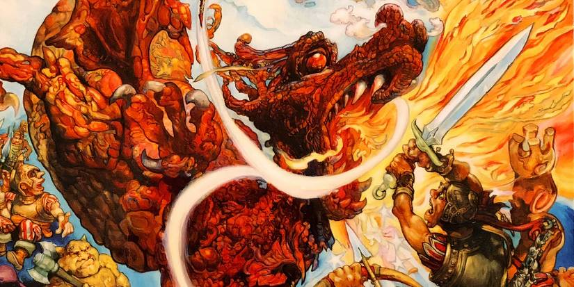 Carrot Ironfoundersson fighting a dragon from Discworld - Guards! Guards!