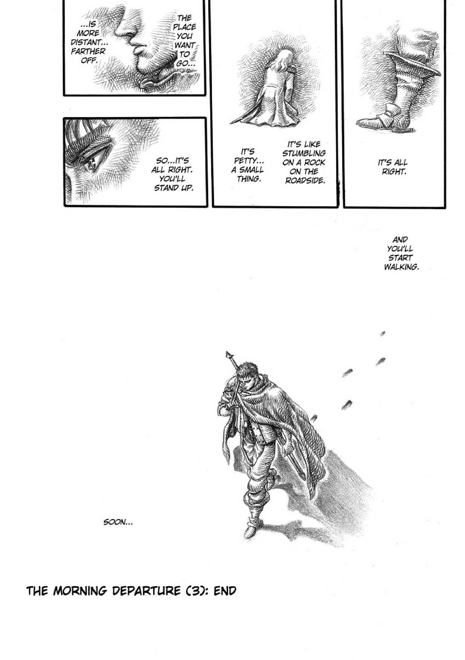 Guts walking away from Griffith