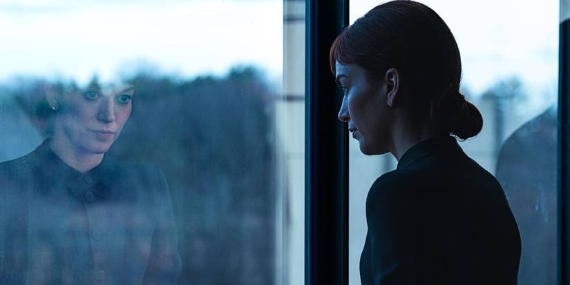 Helly stares out a window in Severance season 2
