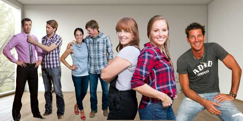 house flipping cover photo with property brothers, fixer upper, good bones, and extreme makeover: home edition