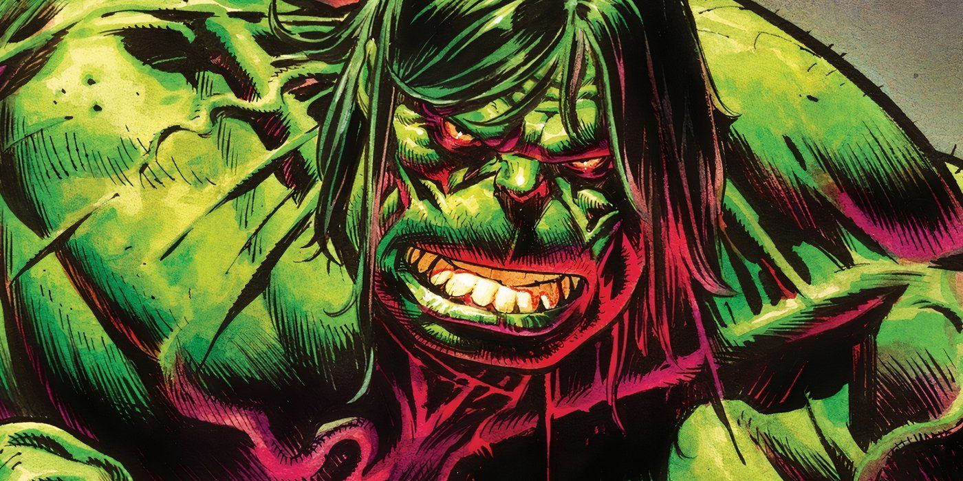 Hulk da Marvel Comics com uma expressão de raiva.