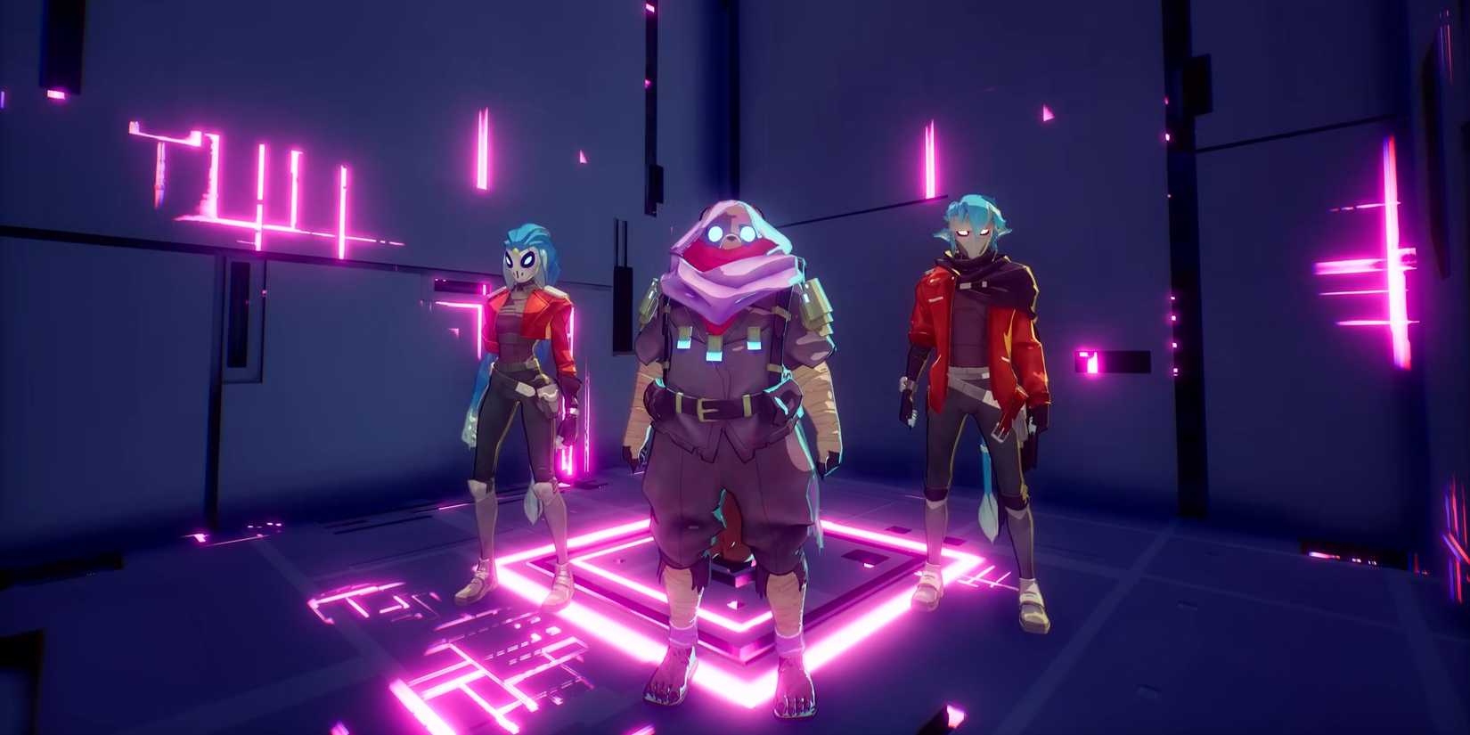 Goro, Vermillion and Lapis in Hyper Light Breaker.