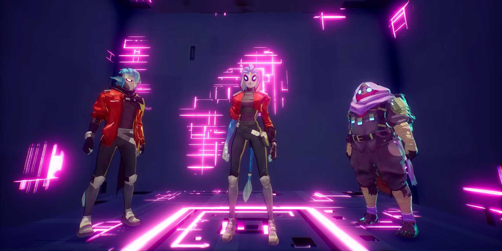 Three characters from Hyper Light Breaker