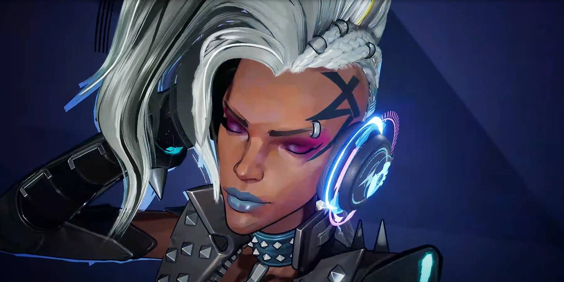 Marvel Rivals Storm mvp animation from rocker-inspired skin