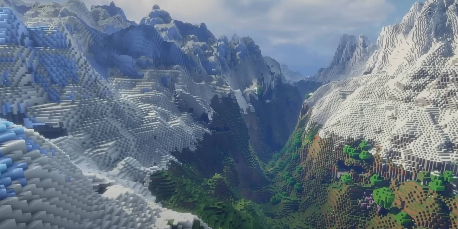 Minecraft Valley of Endless Peaks bedrock world seed