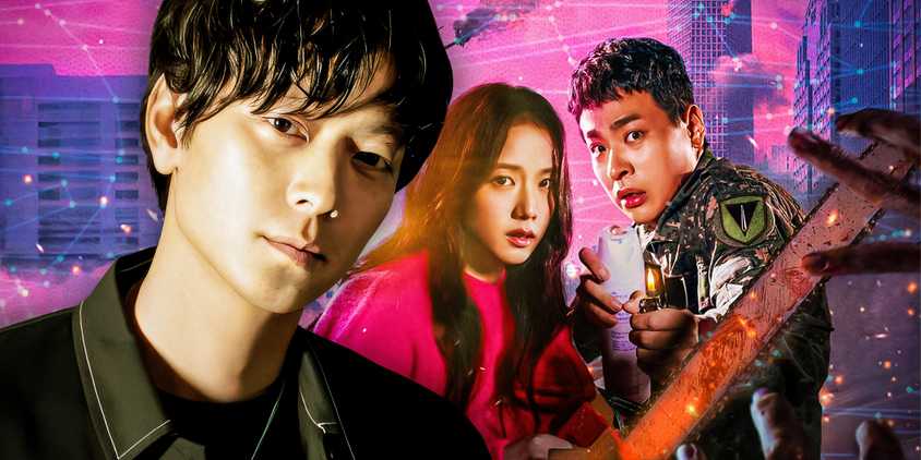 Two images side by side from upcoming K-Dramas Tempest and Newtopia