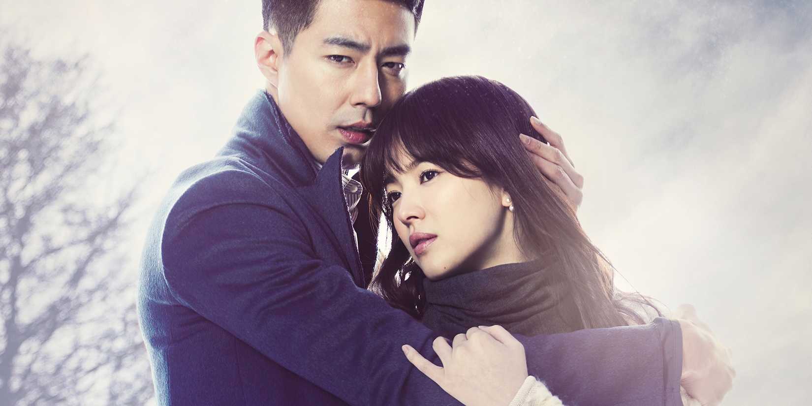 The cover image for the k-drama That Winter, The Wind Blows featuring the two main characters.