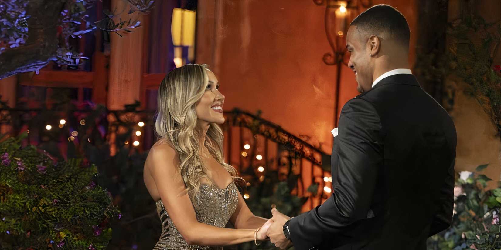 The Bachelor Season 29 Contestant Dina Lupancu Meeting Grant Ellis On Premiere Night