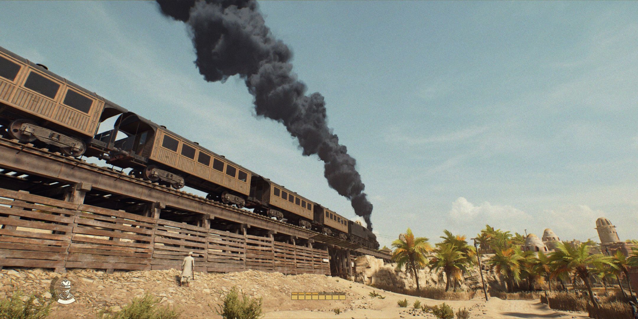 Indiana Jones et le train du Grand Cercle à Gizeh