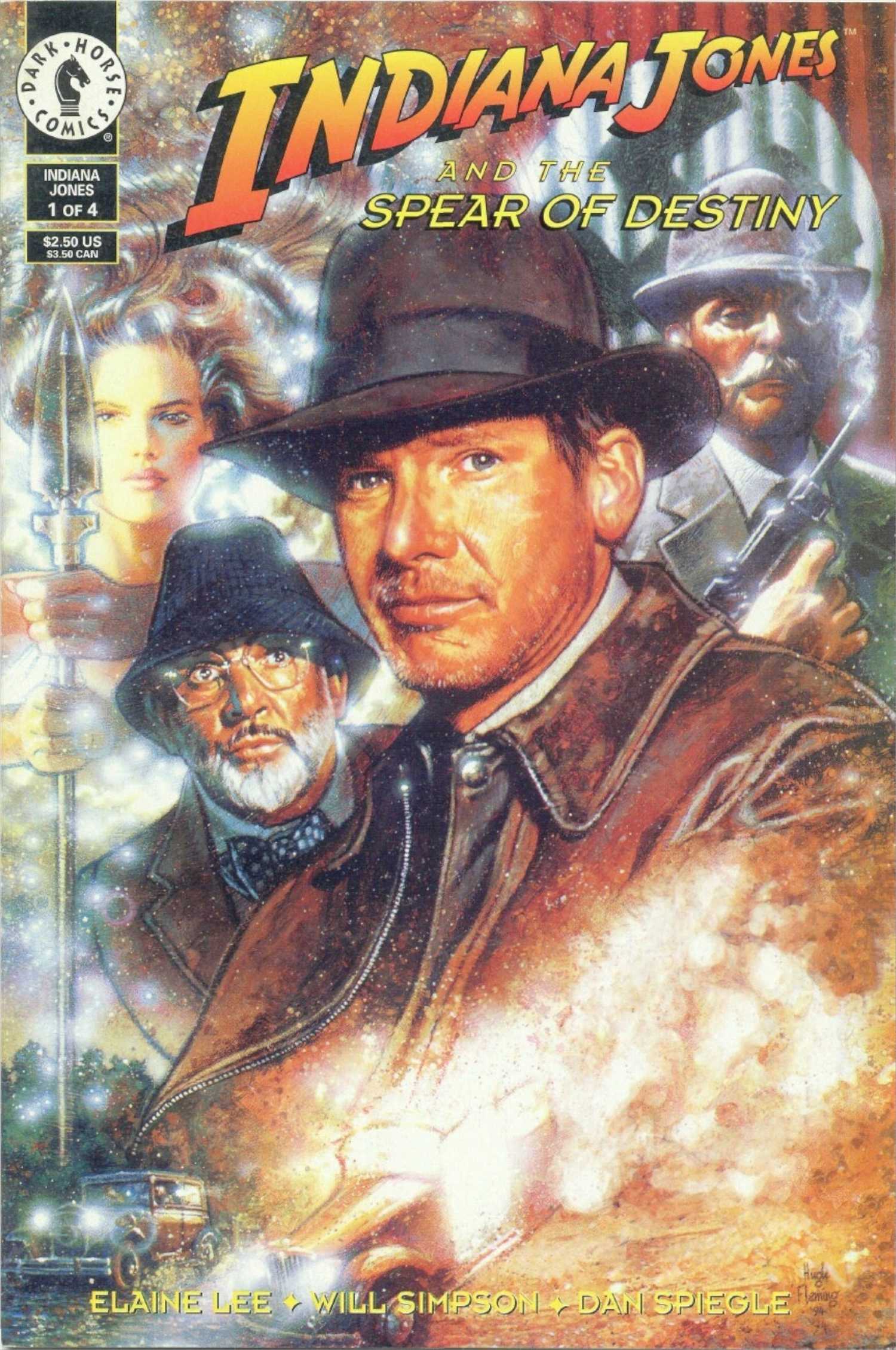 Indiana Jones and the Spear of Destiny #1 Cover Close-up portraits of main cast-1