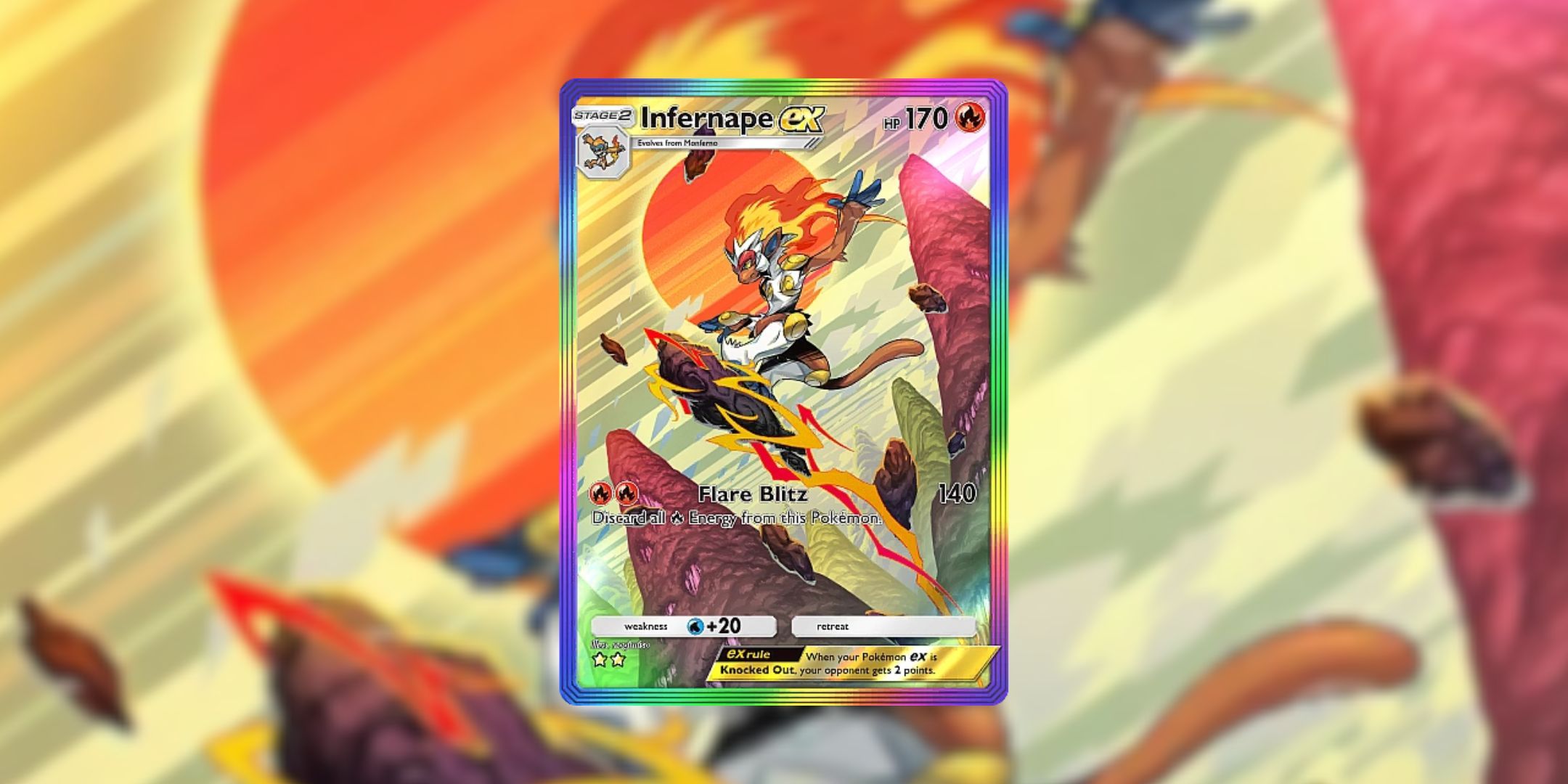 Anfernape ex ir -card з кишені Pokémon tcg.