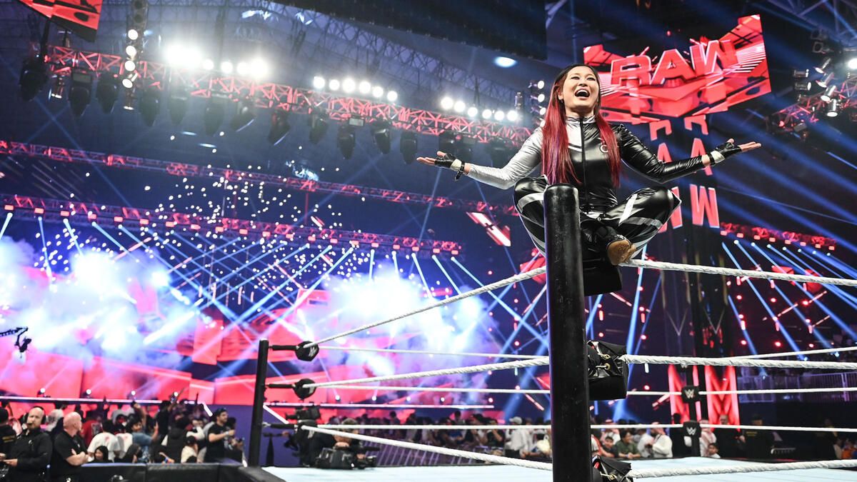 IYO SKY wins women's battle royal to become number one contender for the WWE Women's World Championship on Monday Night Raw in Riyadh, Saudi Arabia