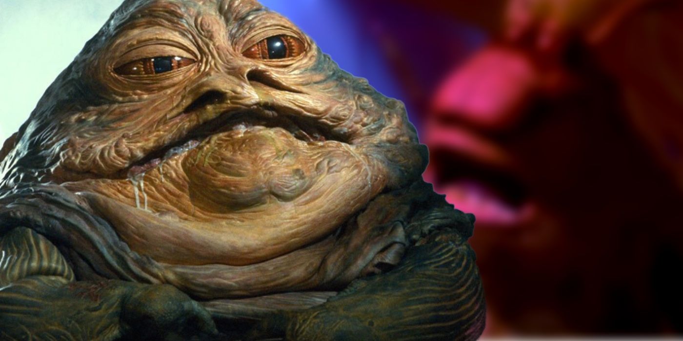 Jabba and Return of the Jedi Yuzzum in Background Custom Star Wars Image