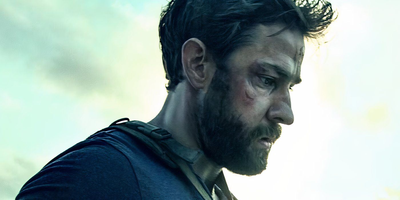 John Krasinski as Jack Silva looking down in 13 Hours