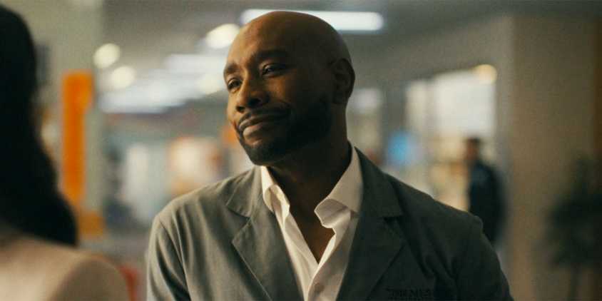 John Watson (Morris Chestnut) smirking to his ex in Watson season 1, episode 1