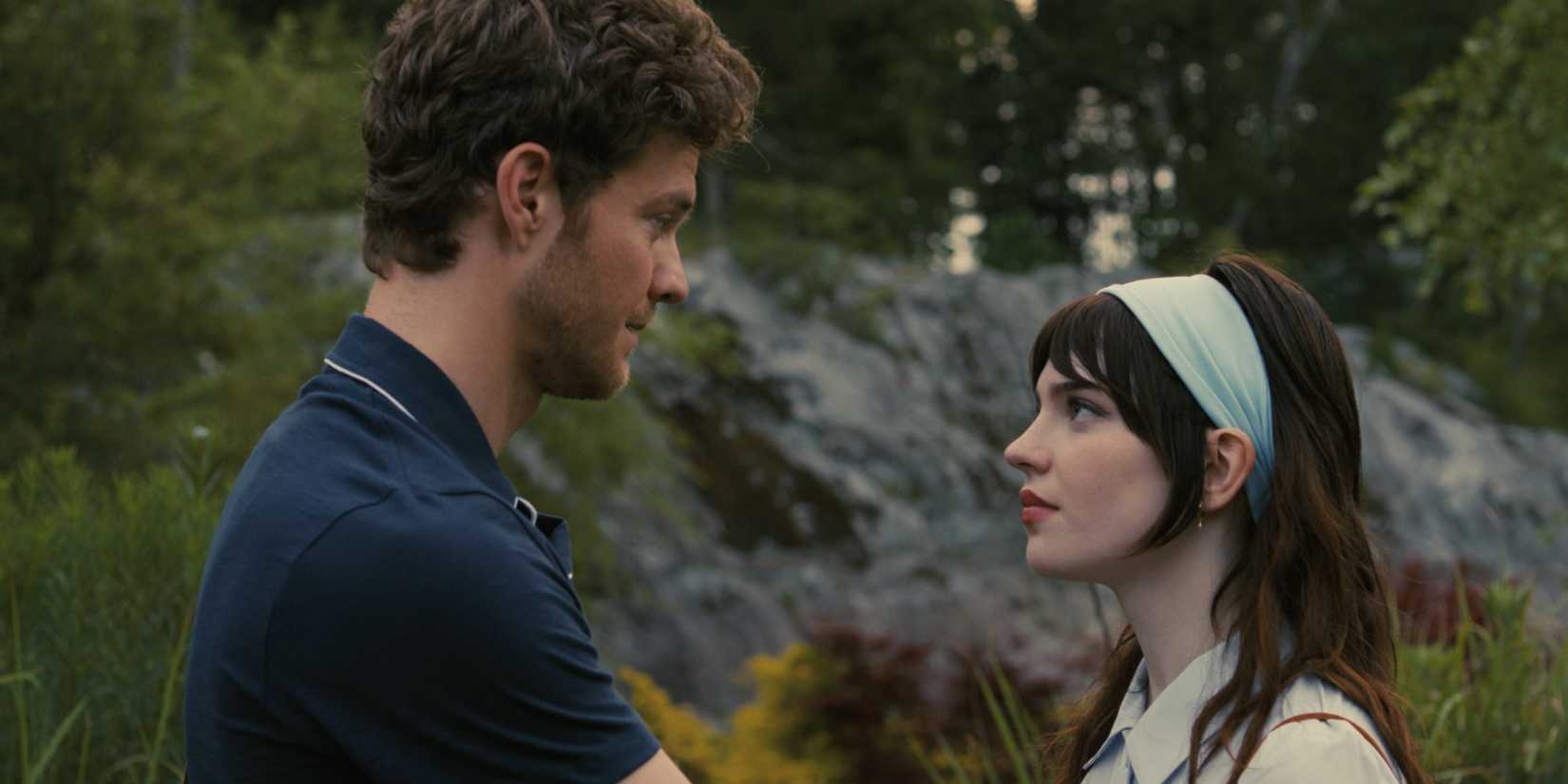 Josh and Iris looking lovingly at each other in Companion