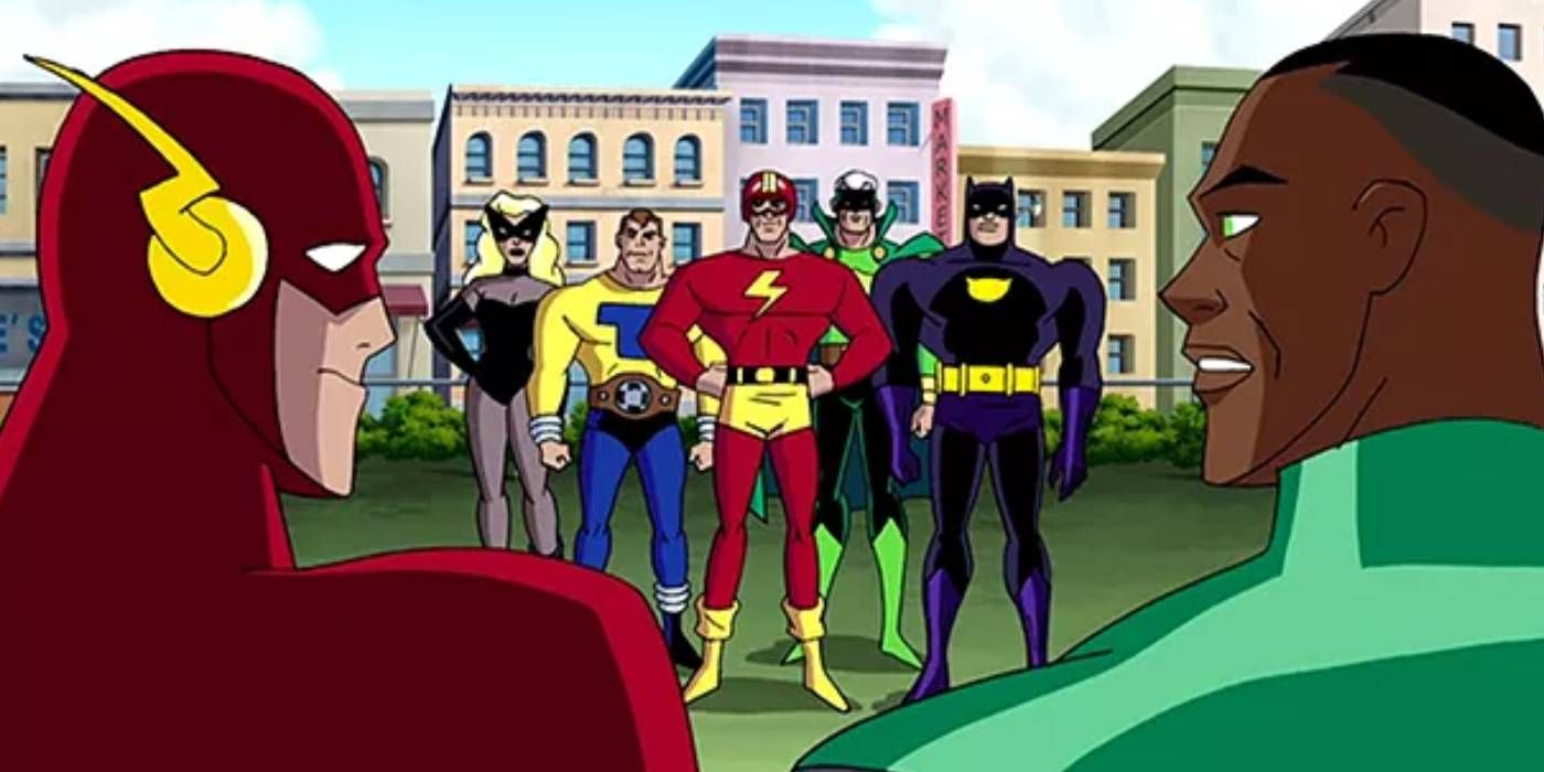 Justice Guild of American The Flash and Green Lantern Justice League animated