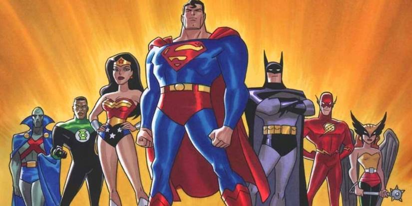 Pôster de série animada da Liga da Justiça
