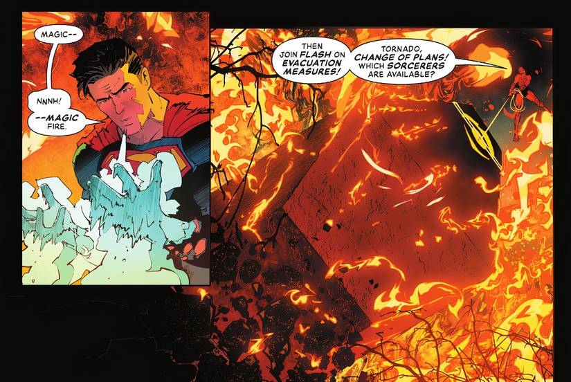 Justice League Unlimited 3 Superman is weak to magic fire so Wonder Woman calls for replacement heroes
