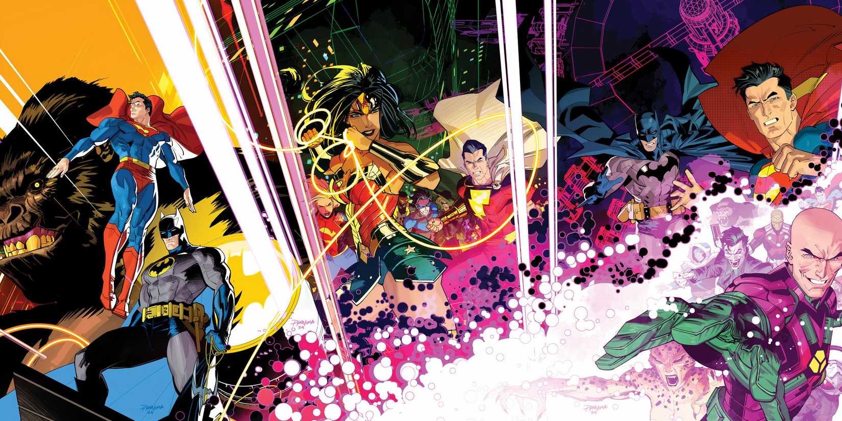 Justice League We Are Yesterday Crossover Cover Assembled