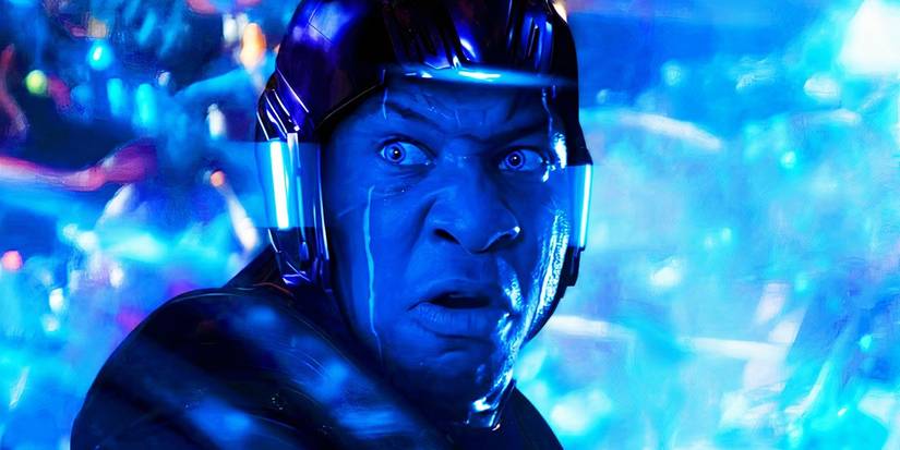 Kang looks over concerned and angry in Ant-Man and the Wasp Quantumania