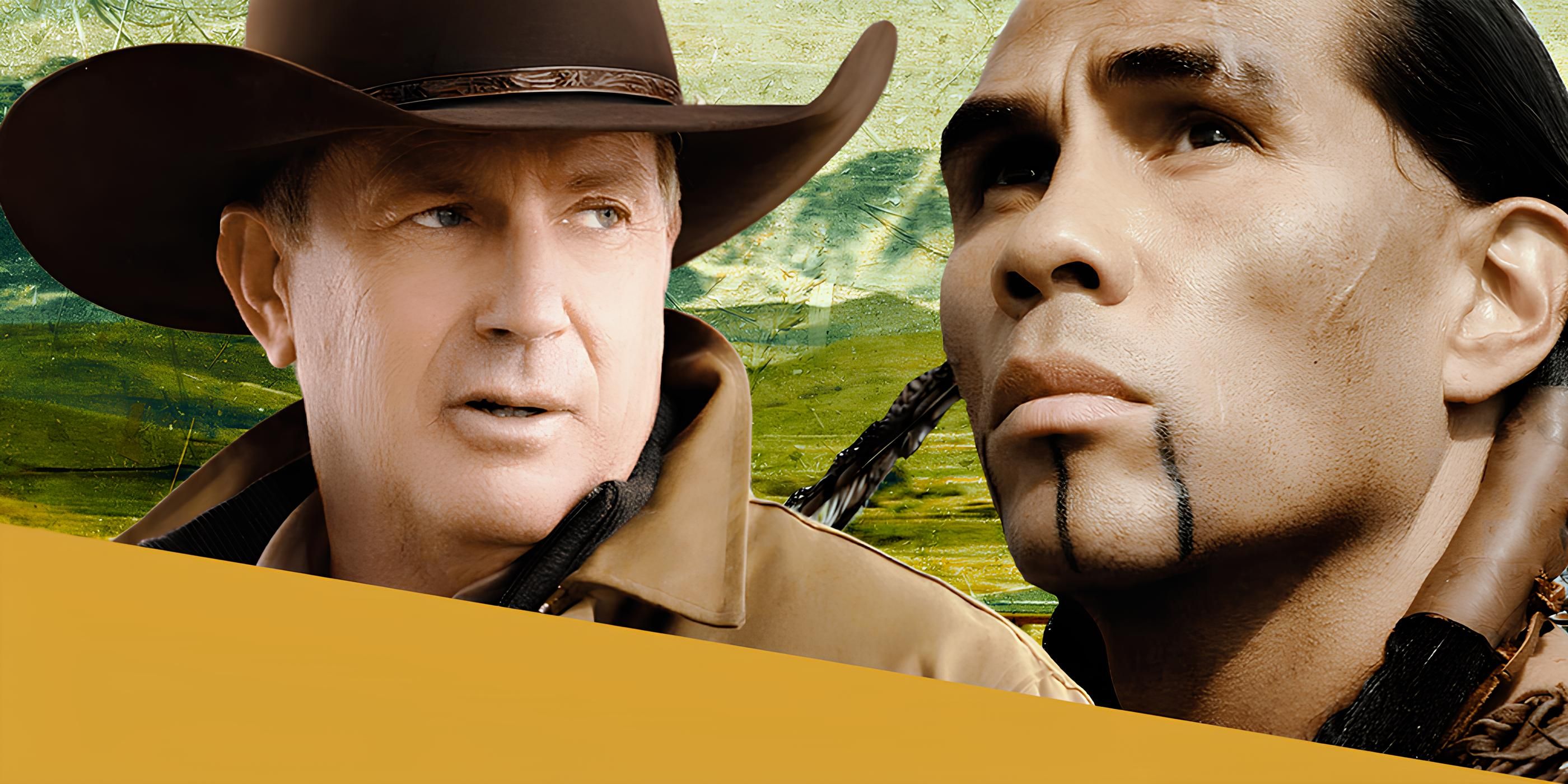 Kevin Costner in Yellowstone and a Character from American Primeval