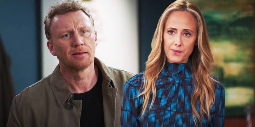 Kevin McKidd as Owen Hunt and Kim Raver as Teddy Altman in Grey's Anatomy season 20