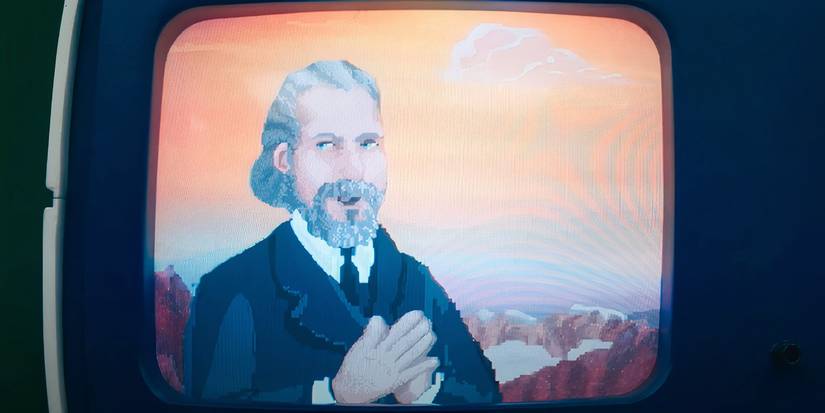 An animated sprite of Kier Eagan in Severance season 1 (2022)