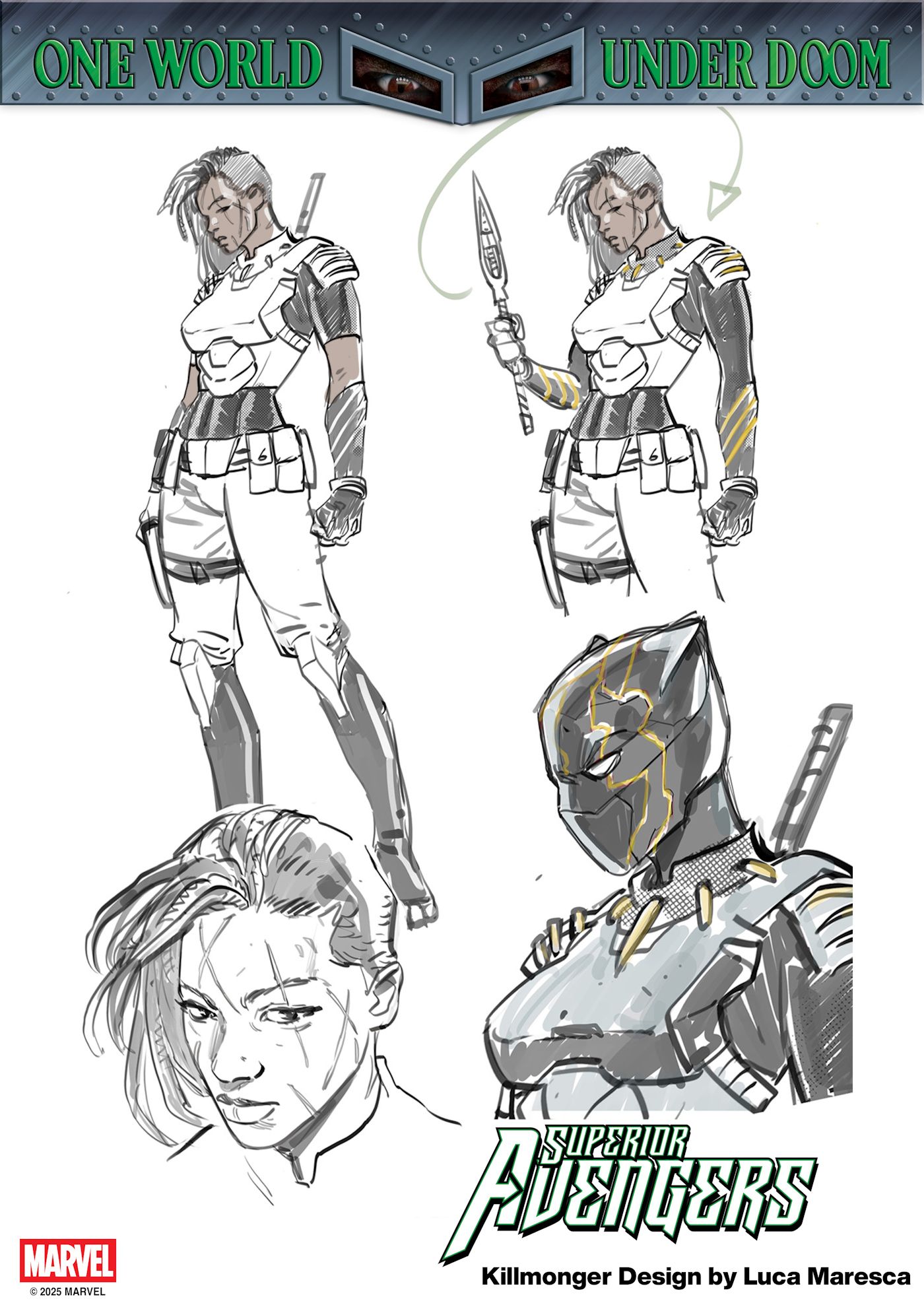 Killmonger New Design in Superior Avengers Comic Concept Art