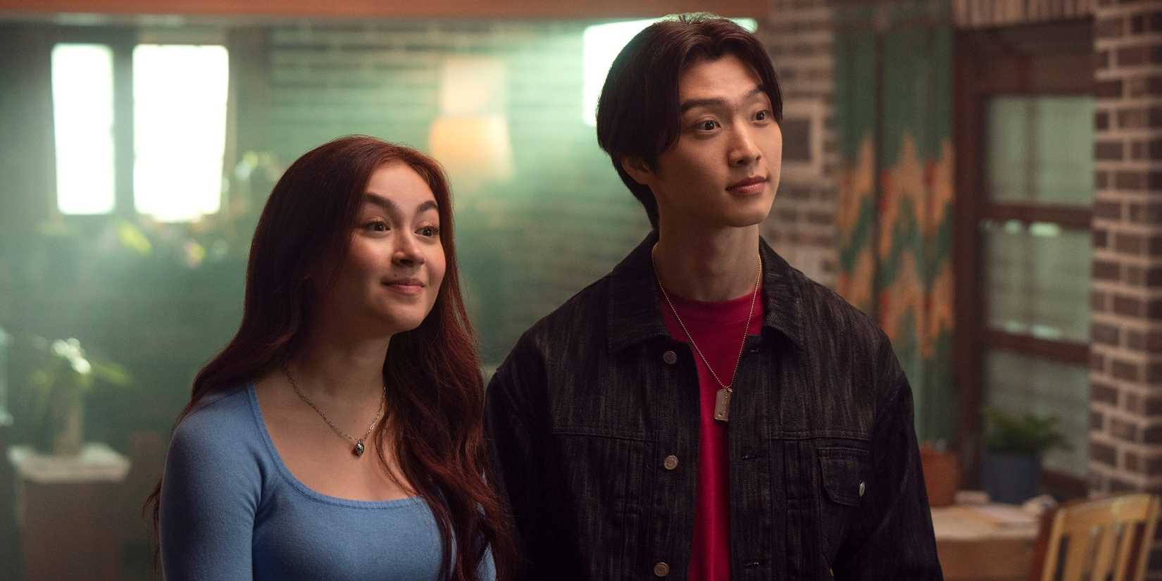 Kitty and Min Ho standing together in XO Kitty season 2