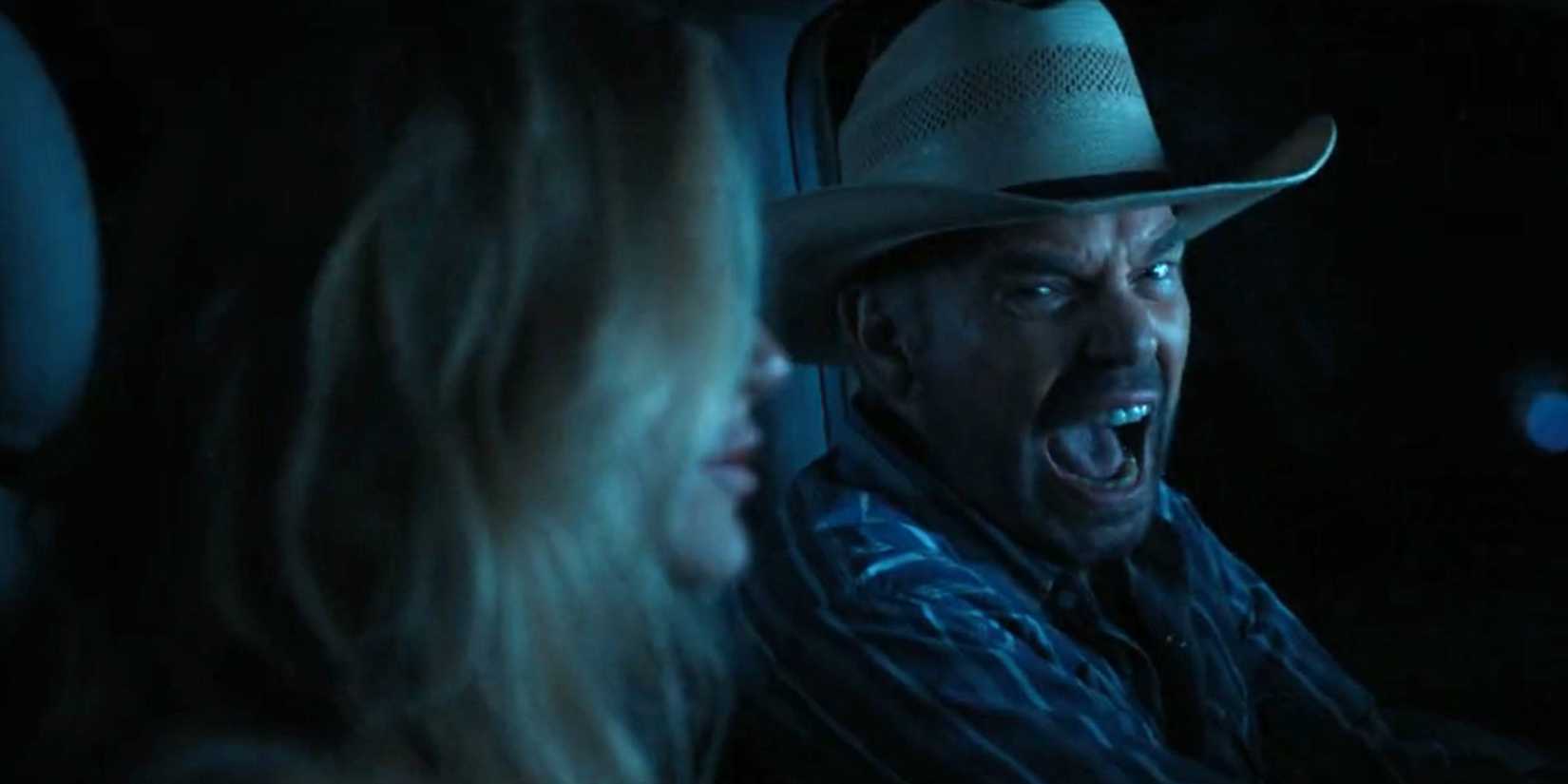 Tommy Norris (Billy Bob Thornton) screaming at Ainsley in Landman season 1, episode 7