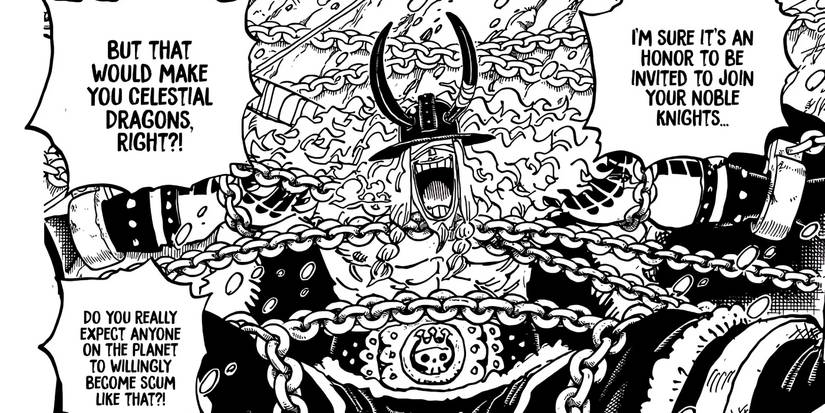 Loki speaking with Shanks' twin, without addressing him as the Red Hair Pirates Captain.