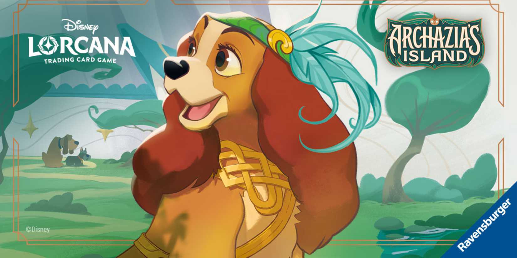 Lady from the upcoming Lorcana set Archazia's Island