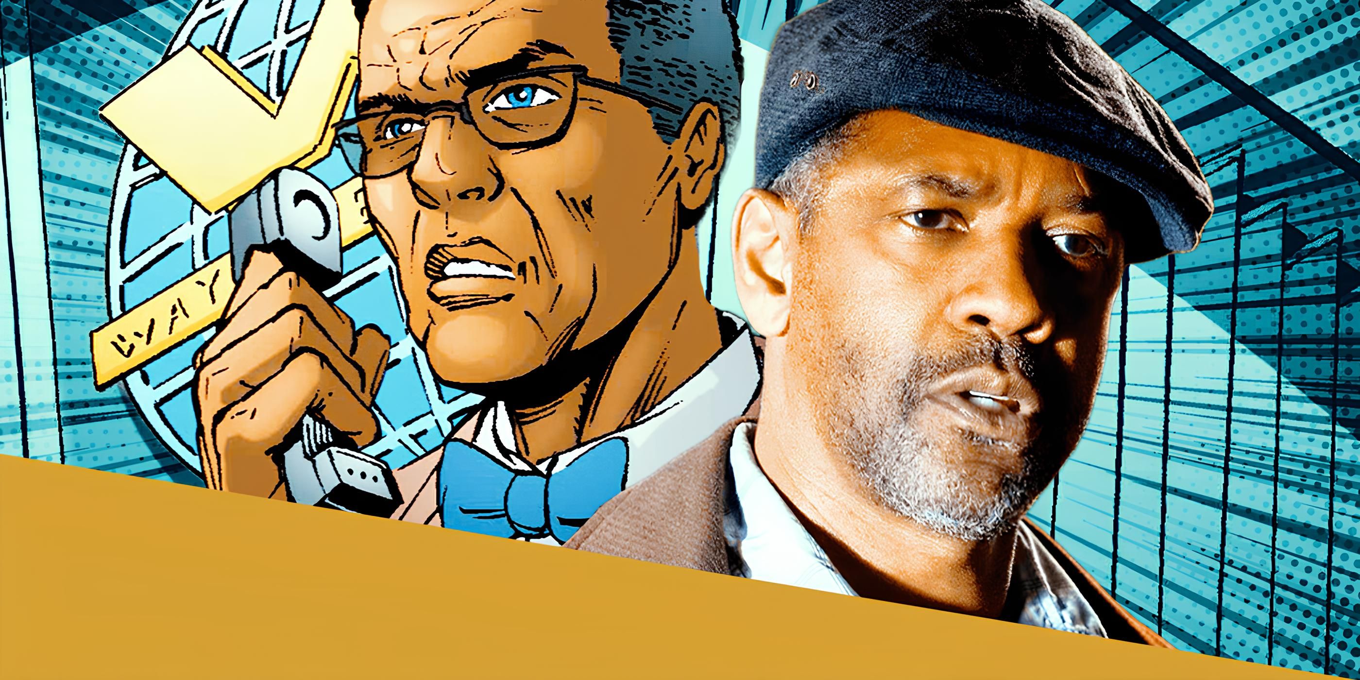 Lucius Fox in DC Comics Next to Denzel Washington in Fences