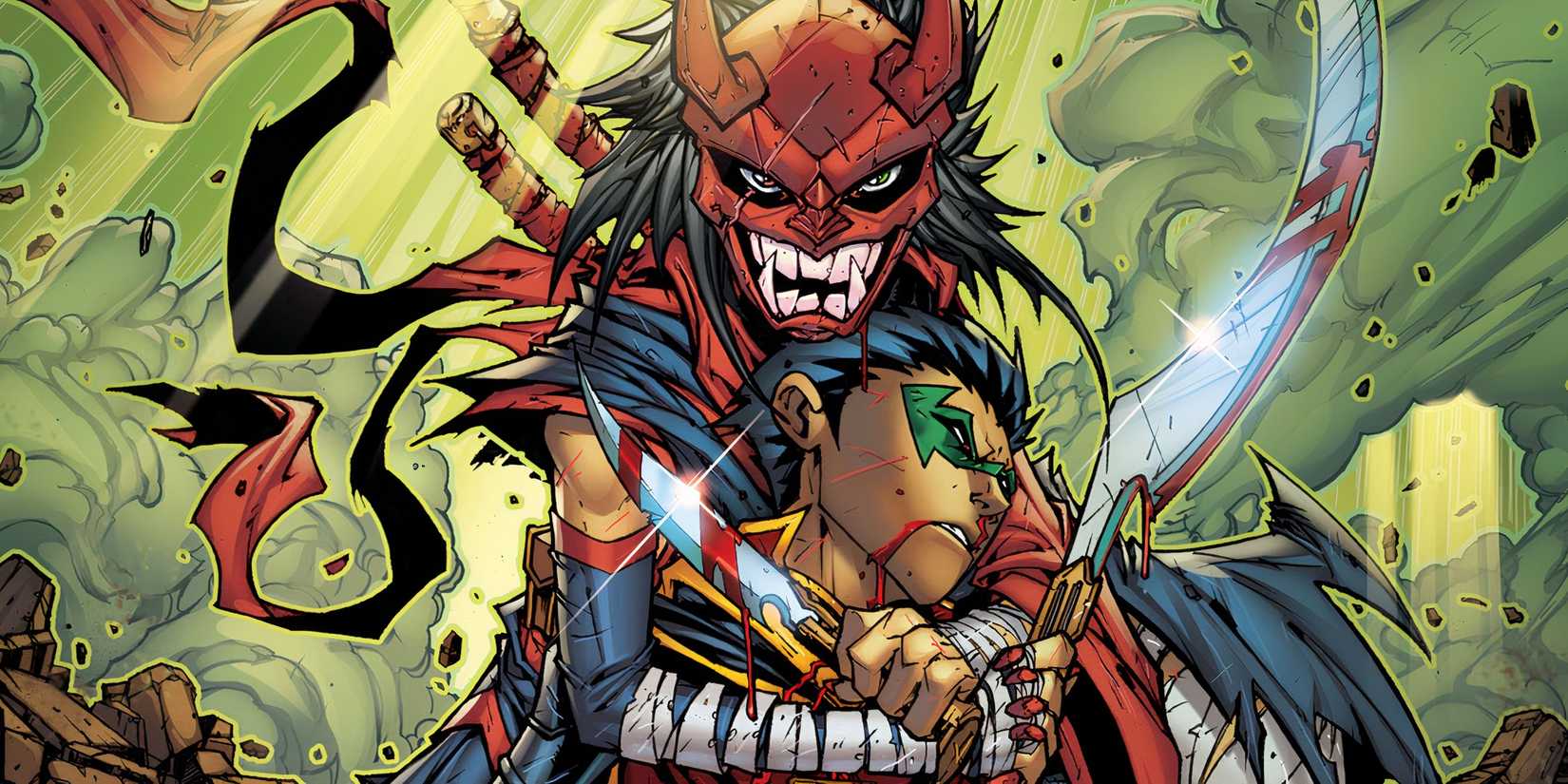 Mara al Ghul About to Kill Damian DC